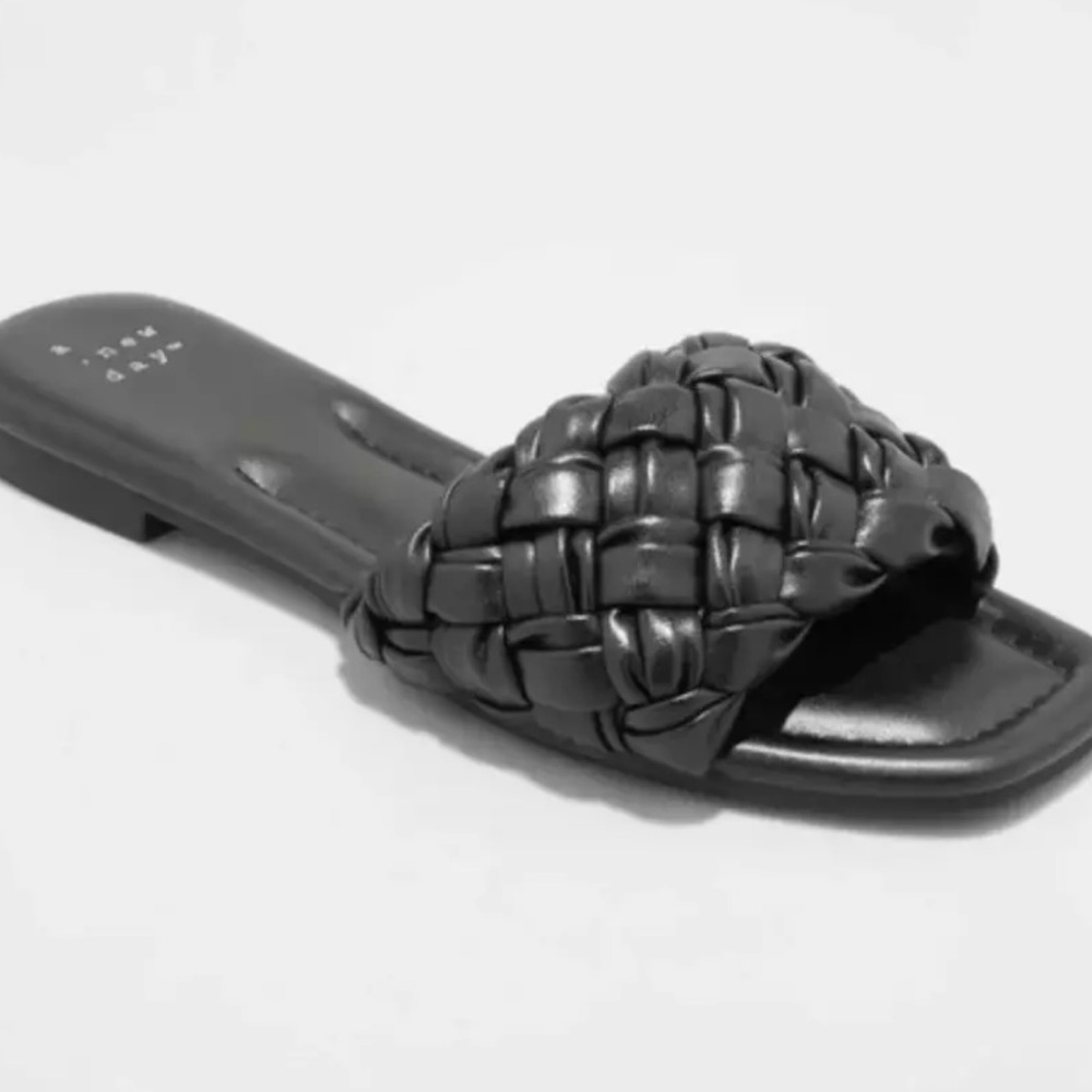 a new day black sandals